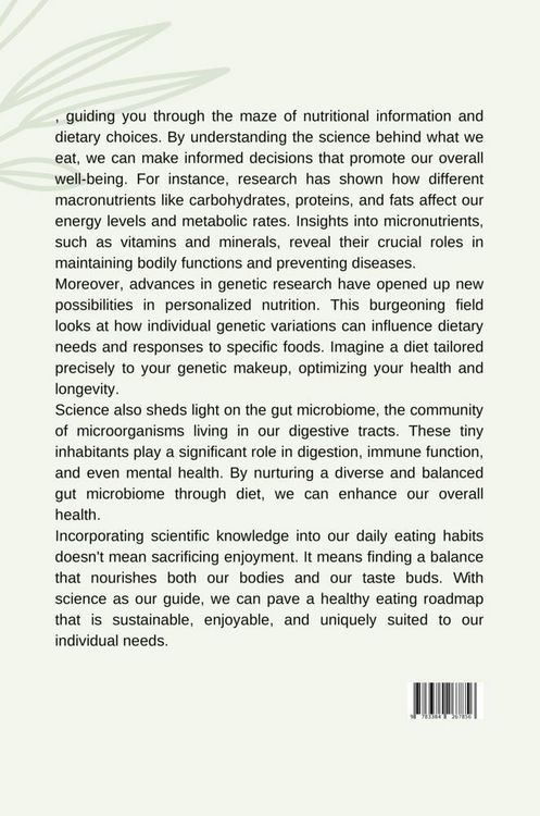 Produktbild: The Science Behind Healthy Eating: A Journey from Research to Global Action