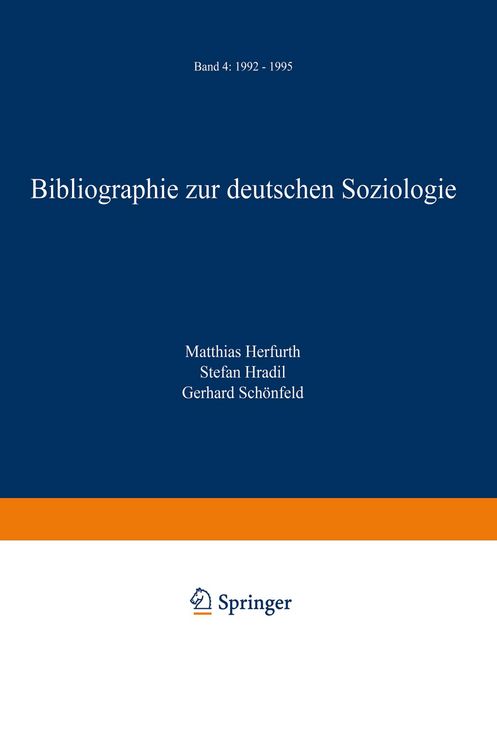 Produktbild: Bibliographie zur deutschen Soziologie