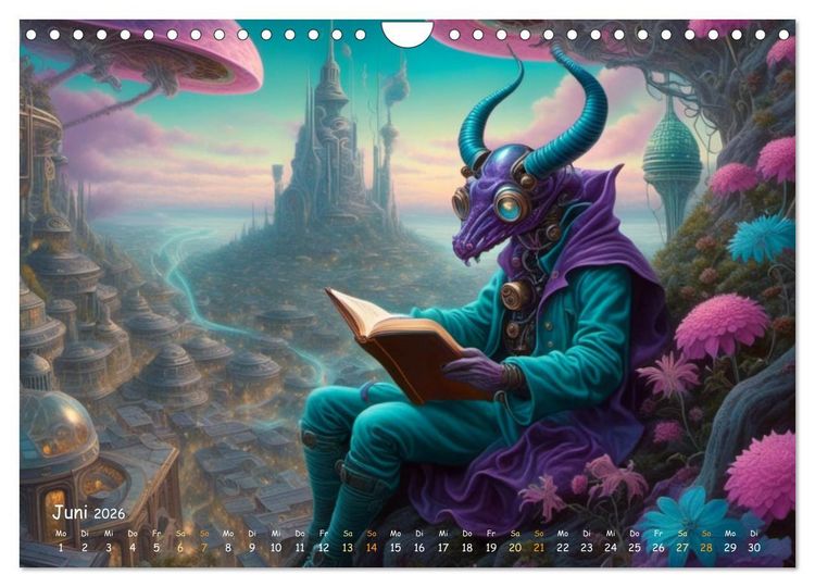 Produktbild: unm&ouml;gliche Traumwelten (Wandkalender 2026 DIN A4 quer), CALVENDO Monatskalender