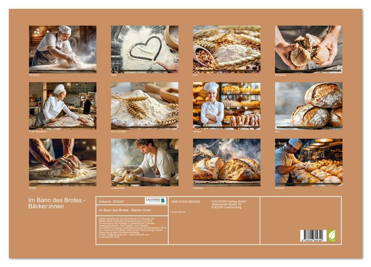 Produktbild: Im Bann des Brotes - B&auml;cker:innen (Wandkalender 2026 DIN A2 quer), CALVENDO Monatskalender