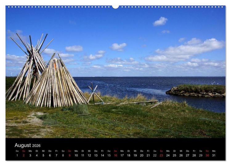 Produktbild: D&auml;nemark - Umgebung von Hvide Sande (hochwertiger Premium Wandkalender 2026 DIN A2 quer), Kunstdruck in Hochglanz