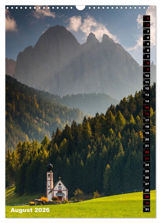 Produktbild: Dolomiten. Italien (Wandkalender 2026 DIN A3 hoch), CALVENDO Monatskalender