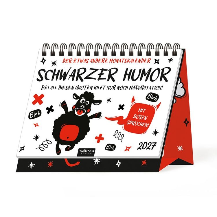 Produktbild: TR&Ouml;TSCH - Aufstellkalender Schwarzer Humor 2027