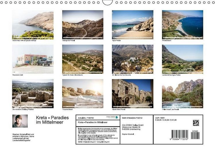 Produktbild: Kreta - Paradies im Mittelmeer (Wandkalender immerw&auml;hrend DIN A3 quer)