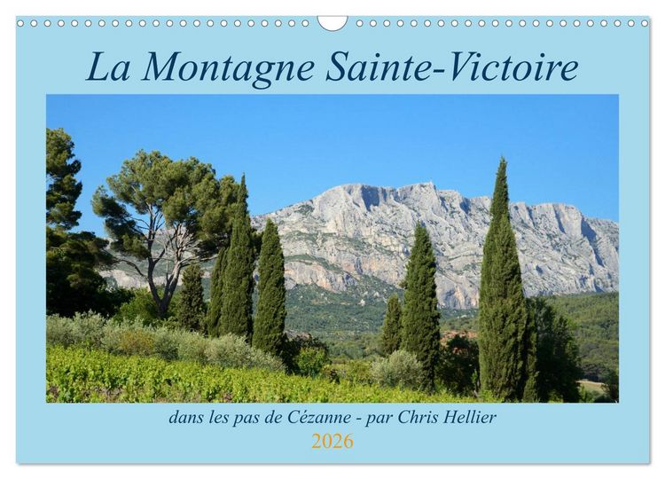 Produktbild: La Montagne Sainte-Victoire &ndash; dans les pas de C&eacute;zanne (Calendrier mural 2026 DIN A3 vertical), CALVENDO calendrier mensuel
