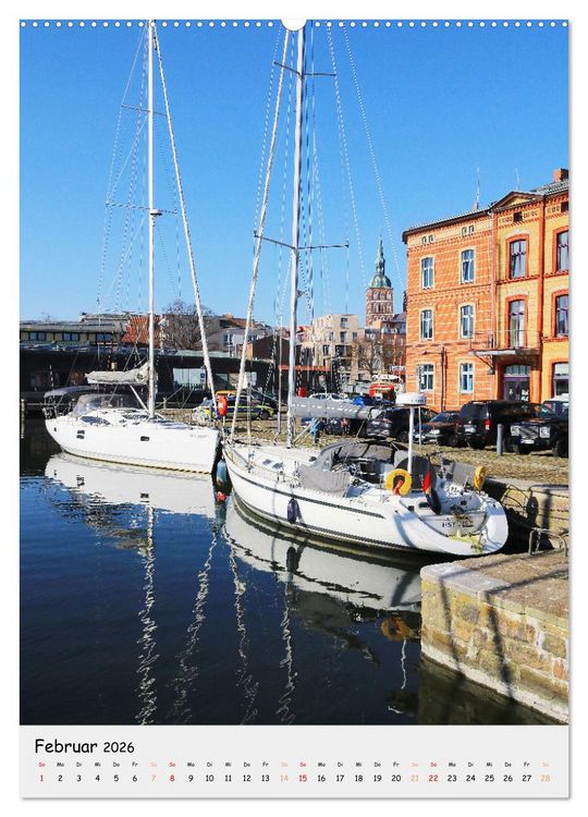 Produktbild: Stralsund - Altstadt und Hafen (Wandkalender 2026 DIN A2 hoch), CALVENDO Monatskalender