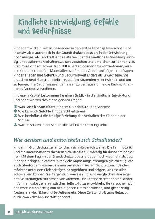 Produktbild: Gef&uuml;hle im Klassenzimmer - Strategien f&uuml;r herausforderndes Verhalten und kindgerechte Kommunikation in der Grundschule