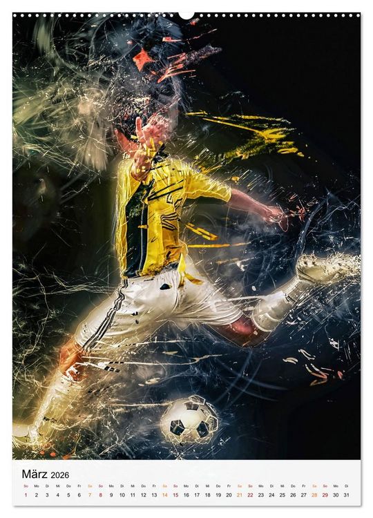 Produktbild: Fussball - einfach cool (hochwertiger Premium Wandkalender 2026 DIN A2 hoch), Kunstdruck in Hochglanz