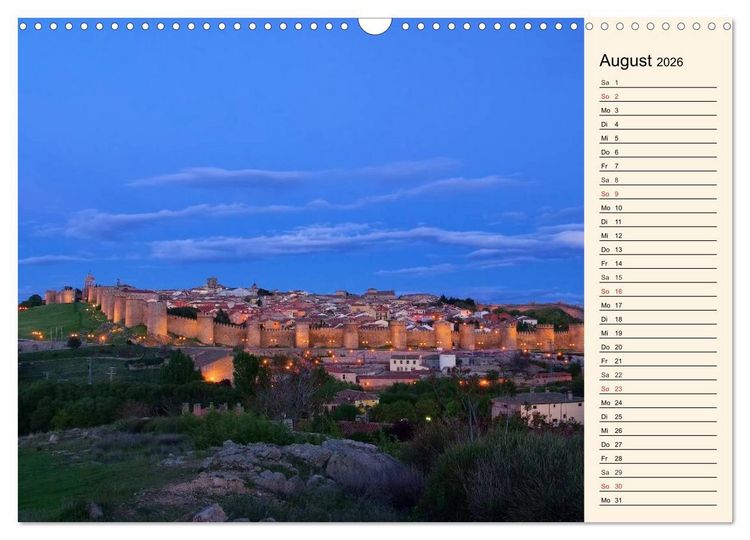 Produktbild: Burgen in Spanien (Wandkalender 2026 DIN A3 quer), CALVENDO Monatskalender