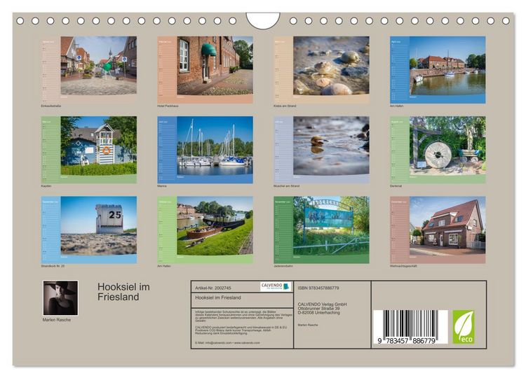 Produktbild: Hooksiel im Friesland (Wandkalender 2026 DIN A4 quer), CALVENDO Monatskalender