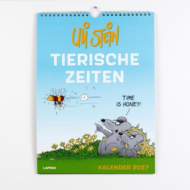 Produktbild: Uli Stein Tierische Zeiten 2027: Monatskalender f&uuml;r die Wand