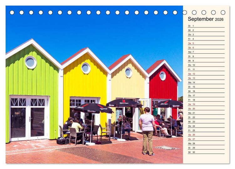 Produktbild: Langeoog Geburtstagskalender (Tischkalender 2026 DIN A5 quer), CALVENDO Monatskalender