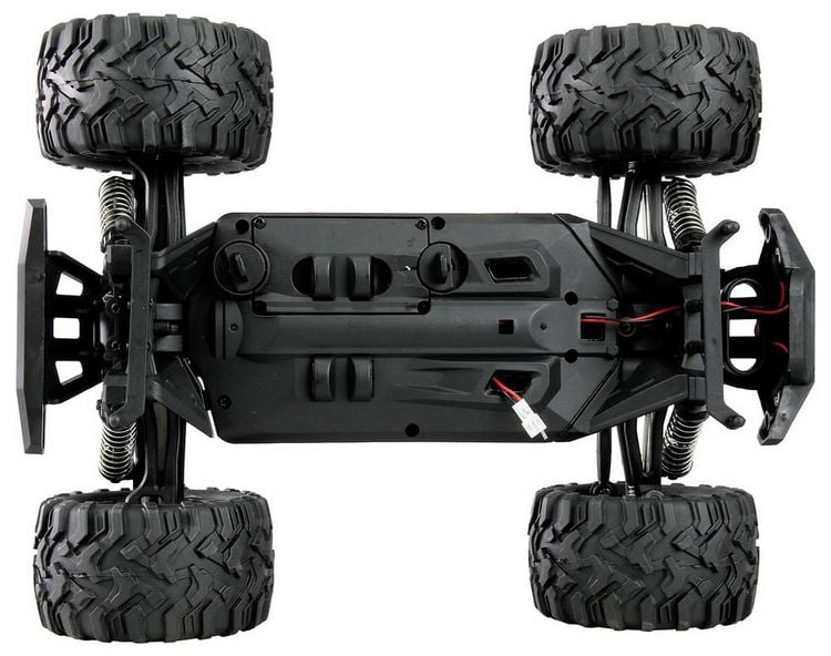Produktbild: Amewi M-Land Rot Brushed 1:16 RC Einsteiger Modellauto Elektro Monstertruck Allradantrieb (4WD) RtR 2,4 GHz