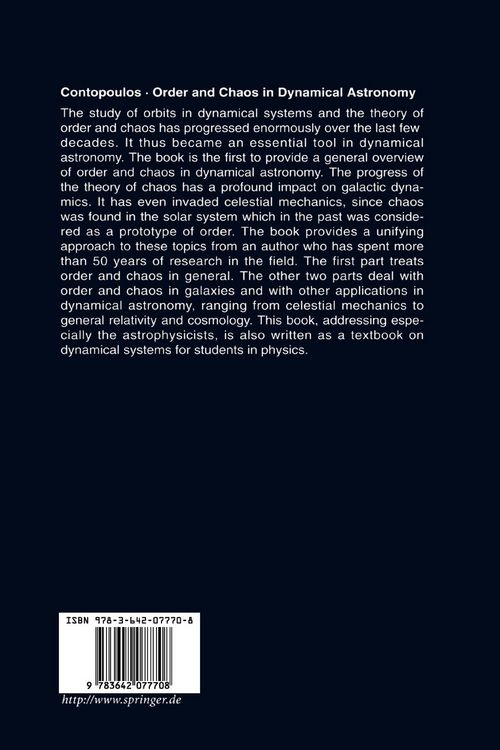 Produktbild: Order and Chaos in Dynamical Astronomy