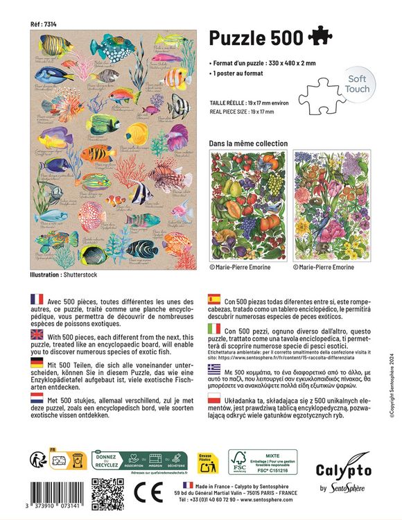 Produktbild: CALYPTO - Exotische Fische 500 Teile