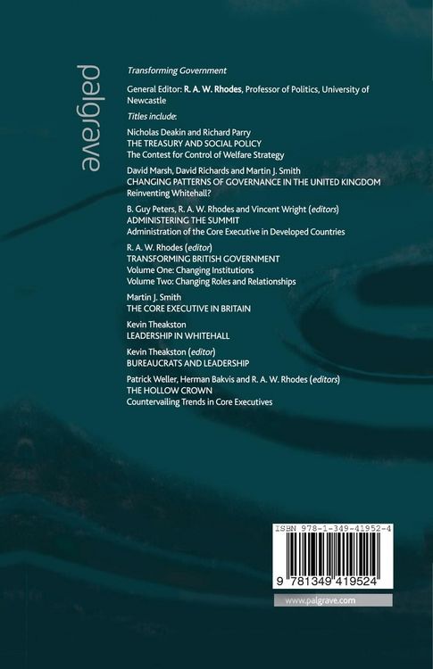 Produktbild: Changing Patterns of Government