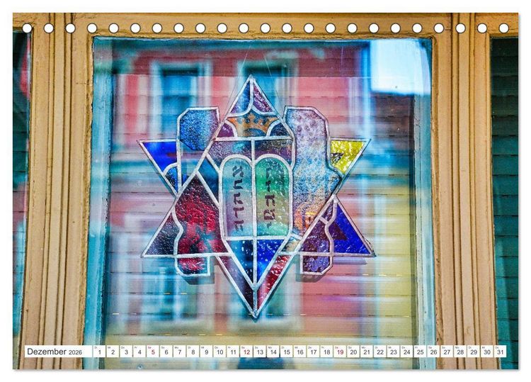 Produktbild: Synagogen im Baltikum (Tischkalender 2026 DIN A5 quer), CALVENDO Monatskalender