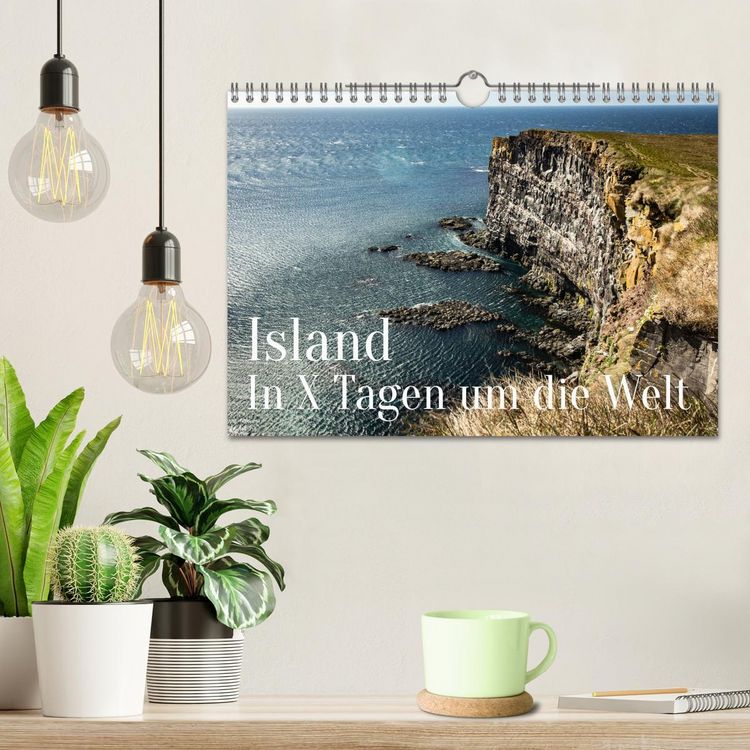 Produktbild: Island - In X Tagen um die Welt (Wandkalender 2026 DIN A4 quer), CALVENDO Monatskalender