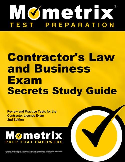 Produktbild: Contractor's Law and Business Exam Secrets Study Guide