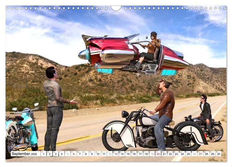 Produktbild: 50s Future - Retro SciFi (Wandkalender 2026 DIN A3 quer), CALVENDO Monatskalender
