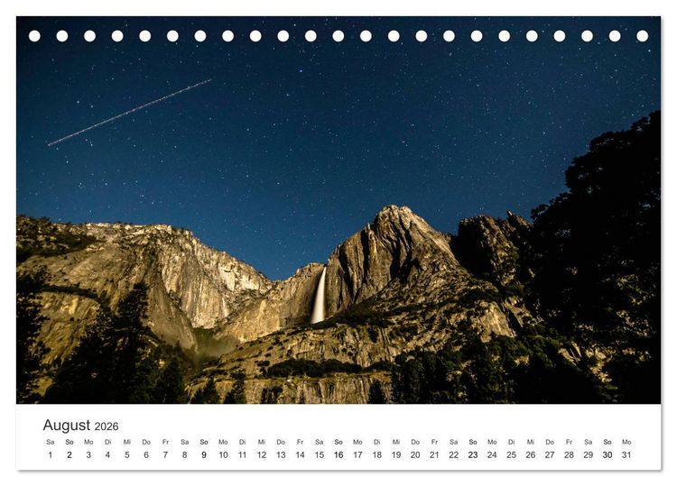Produktbild: Yosemite - Einzigartige Naturspektakel (Tischkalender 2026 DIN A5 quer), CALVENDO Monatskalender