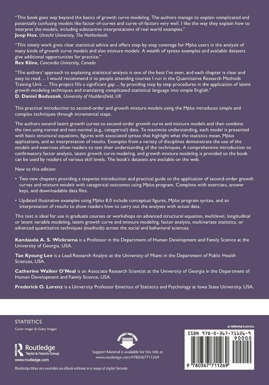 Produktbild: Higher-Order Growth Curves and Mixture Modeling with Mplus