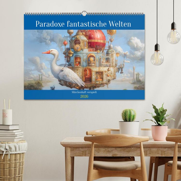 Produktbild: Paradoxe fantastische Welten - M&auml;rchenhaft verspielt (Wandkalender 2026 DIN A2 quer), CALVENDO Monatskalender