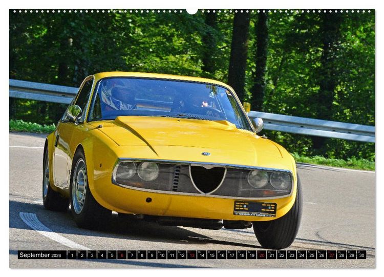 Produktbild: Italienische Oldtimer am Berg (Wandkalender 2026 DIN A2 quer), CALVENDO Monatskalender