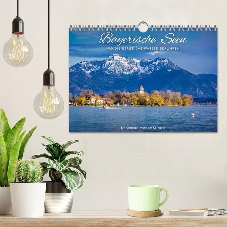 Produktbild: Bayerische Seen - Wo die Berge das Wasser ber&uuml;hren (Wandkalender 2027 DIN A4 quer), CALVENDO Monatskalender