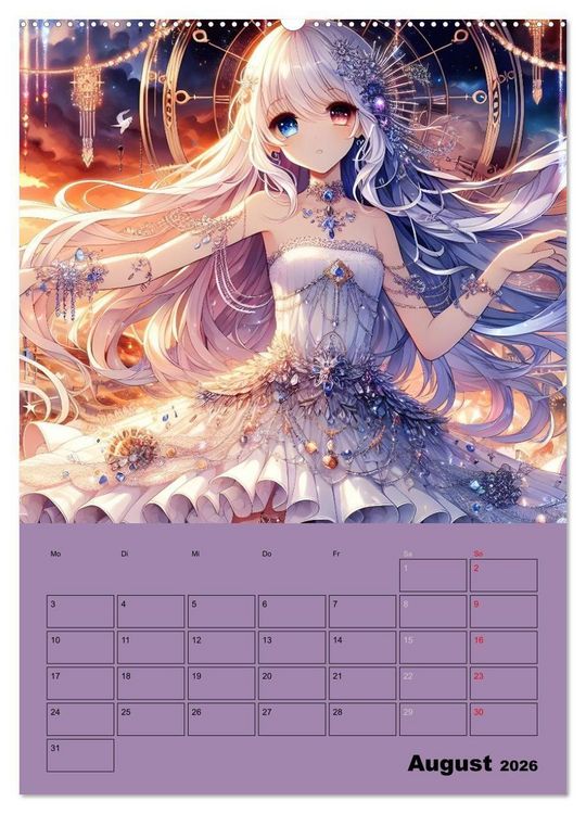 Produktbild: Sehnsucht nach Fantasie (Wandkalender 2026 DIN A2 hoch), CALVENDO Monatskalender
