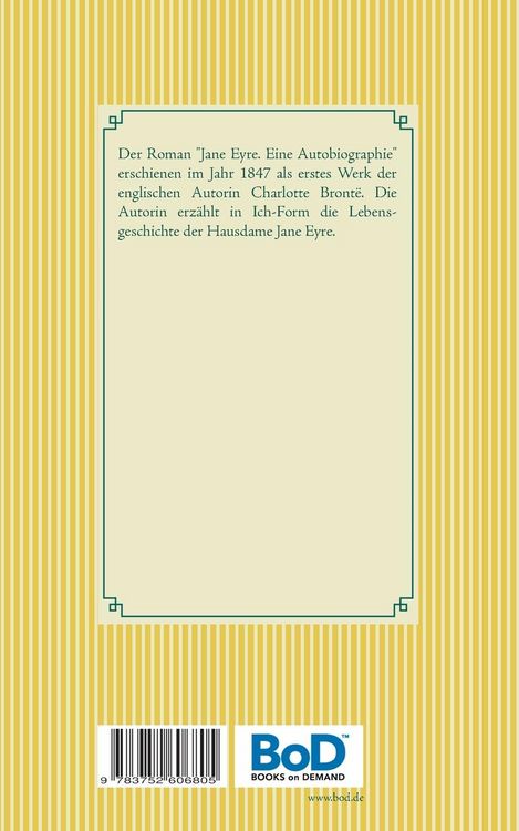 Produktbild: Jane Eyre. Eine Autobiographie
