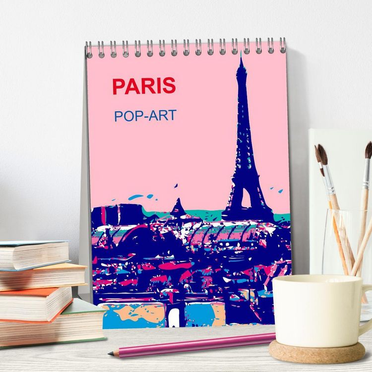 Produktbild: Paris pop-art (Tischkalender 2026 DIN A5 hoch), CALVENDO Monatskalender