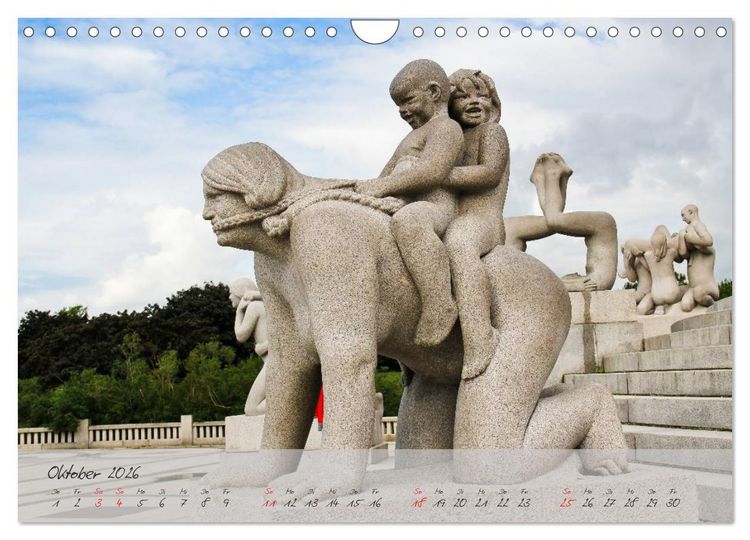 Produktbild: Vigeland (Wandkalender 2026 DIN A4 quer), CALVENDO Monatskalender