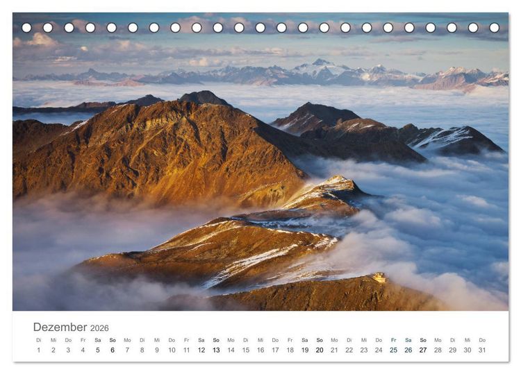Produktbild: Die Sch&ouml;nheit der Alpen (Tischkalender 2026 DIN A5 quer), CALVENDO Monatskalender