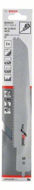 Produktbild: Bosch Accessories 2608650065 S&auml;bels&auml;geblatt M 1142 H Top for Wood, f&uuml;r PFZ 500 E S&auml;geblatt-L&auml;nge 235 mm 1 St.