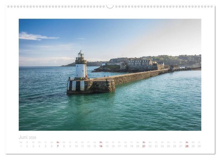 Produktbild: GUERNSEY und JERSEY - Britische Inseln im &Auml;rmelkanal (hochwertiger Premium Wandkalender 2026 DIN A2 quer), Kunstdruck in Hochglanz