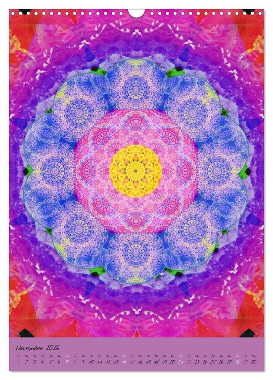 Produktbild: BLUMEN MANDALAS (Wandkalender 2026 DIN A3 hoch), CALVENDO Monatskalender