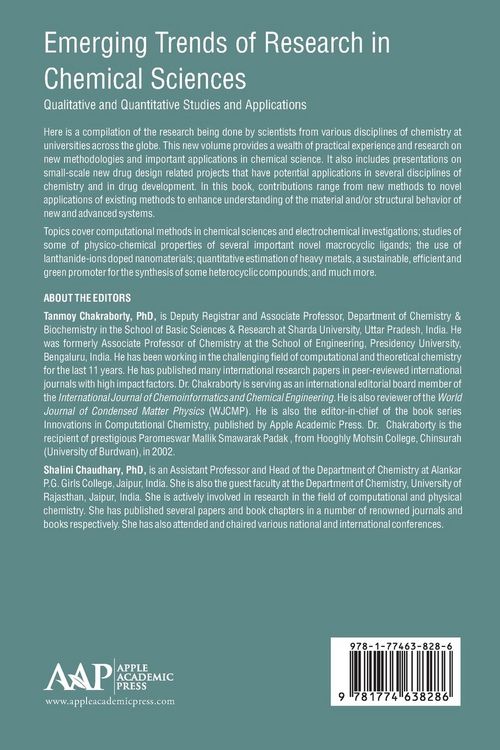 Produktbild: Emerging Trends of Research in Chemical Sciences