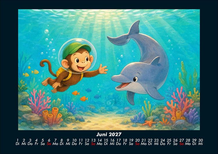 Produktbild: Milos Abenteuer in der Unterwasserwelt 2027 Fotokalender DIN A4
