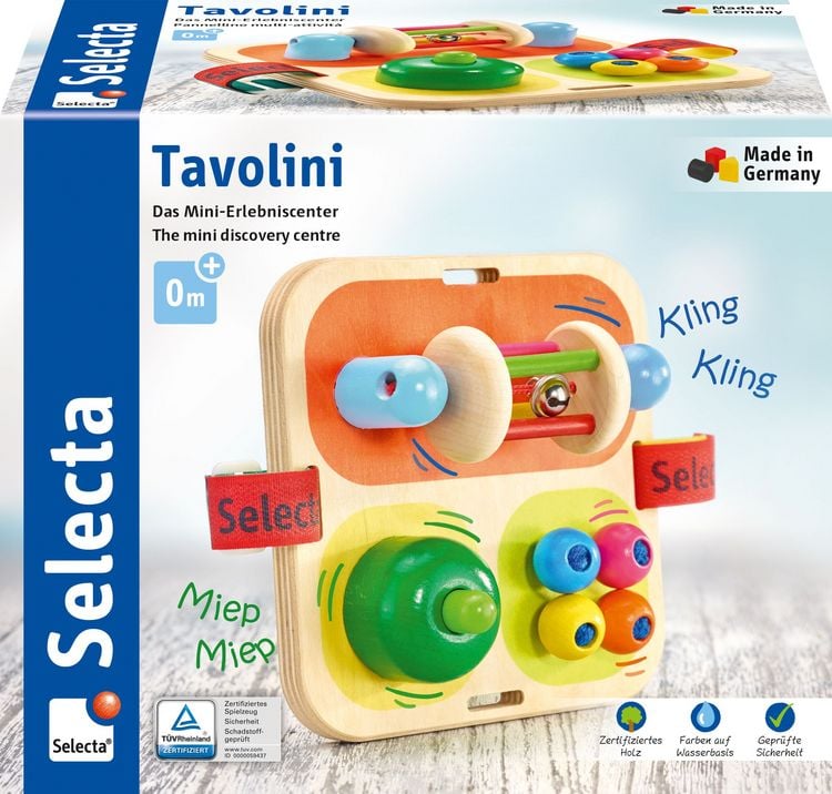 Produktbild: Selecta 62014 - Tavolini, Motorik-Activity-Center, Holz, 14 cm