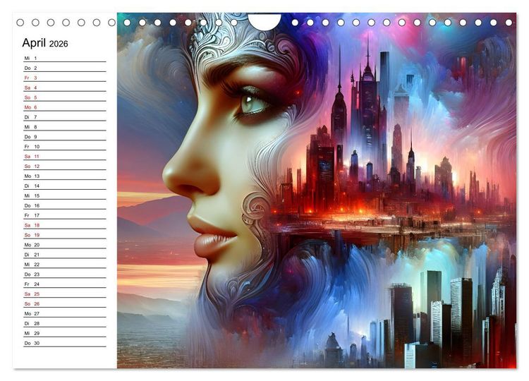 Produktbild: Metropolengesichter (Wandkalender 2026 DIN A4 quer), CALVENDO Monatskalender
