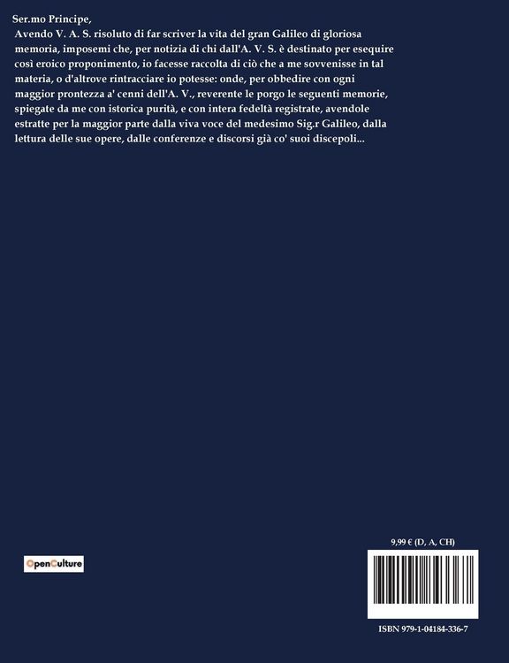 Produktbild: Racconto Istorico Della Vita Di Galileo