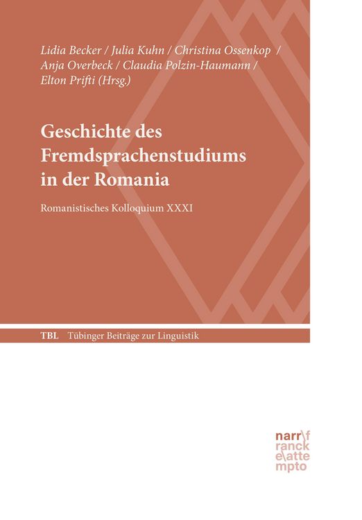 Produktbild: Geschichte des Fremdsprachenstudiums in der Romania