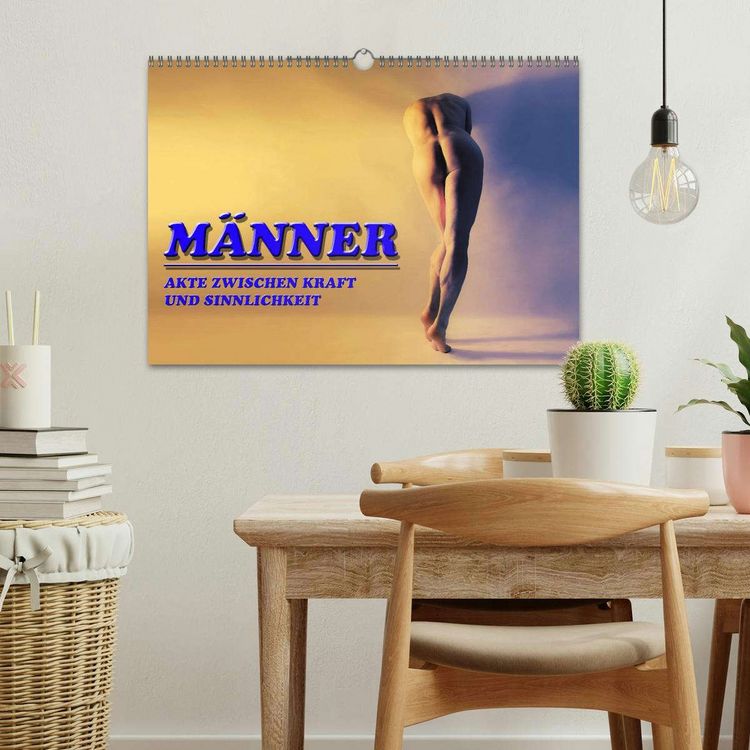 Produktbild: M&Auml;NNER - AKTE ZWISCHEN KRAFT UND SINNLICHKEIT (Wandkalender 2026 DIN A3 quer), CALVENDO Monatskalender