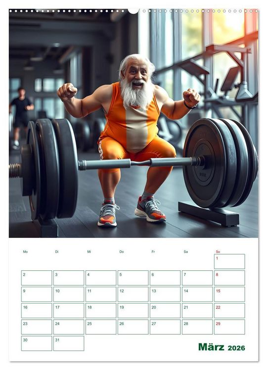 Produktbild: Alt, aber oho - Graue Haare, bunte Abenteuer (hochwertiger Premium Wandkalender 2026 DIN A2 hoch), Kunstdruck in Hochglanz