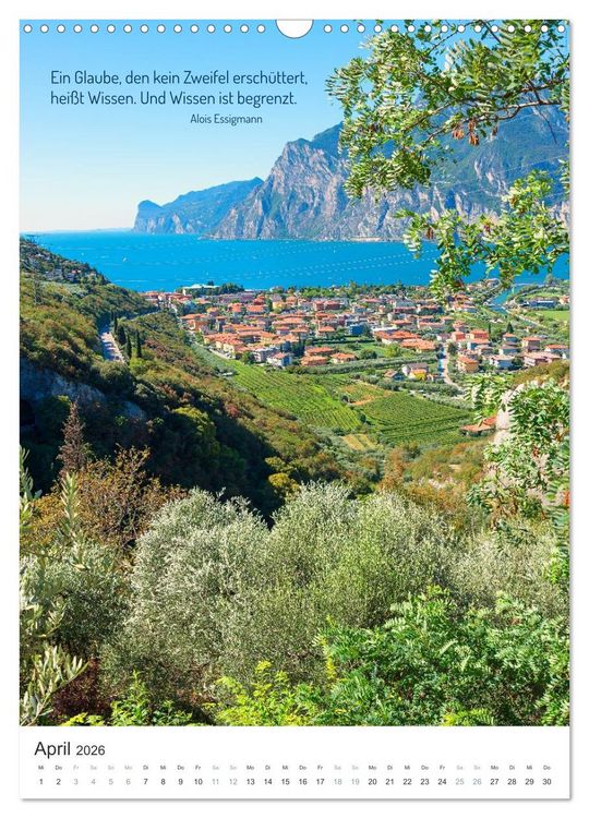 Produktbild: Christliche Natur-Poster 2026 (Wandkalender 2026 DIN A3 hoch), CALVENDO Monatskalender
