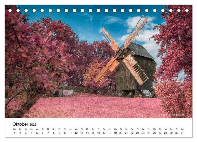 Produktbild: Die Lausitz durch den Infrarotfilter (Tischkalender 2026 DIN A5 quer), CALVENDO Monatskalender