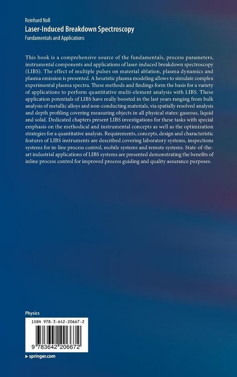Produktbild: Laser-Induced Breakdown Spectroscopy