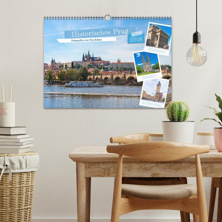 Produktbild: Historisches Prag (Wandkalender 2026 DIN A3 quer), CALVENDO Monatskalender