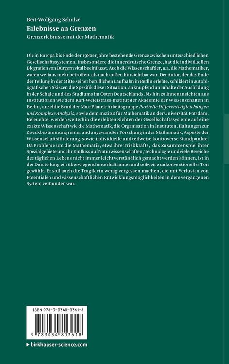 Produktbild: Erlebnisse an Grenzen - Grenzerlebnisse mit der Mathematik